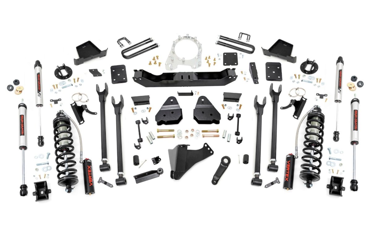 Ford F-250 Super Duty Suspension Lift Kit - Rough Country - 4-Link, No OVLD, C/O V2 - '17-'22